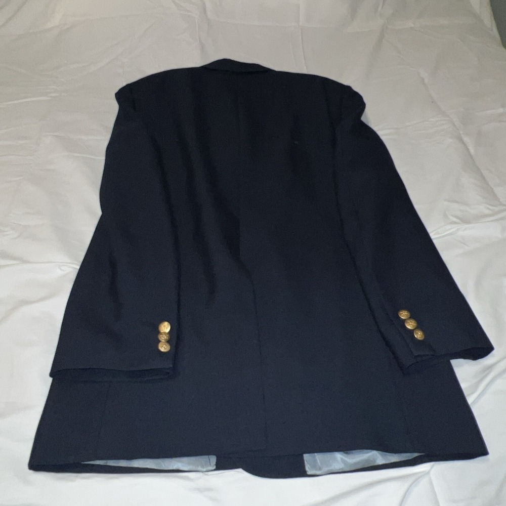 Hart Schaffner Marx Jack Nicklaus Golden Bear Blazer 2 Button Navy Golf Crest - Picture 5 of 8
